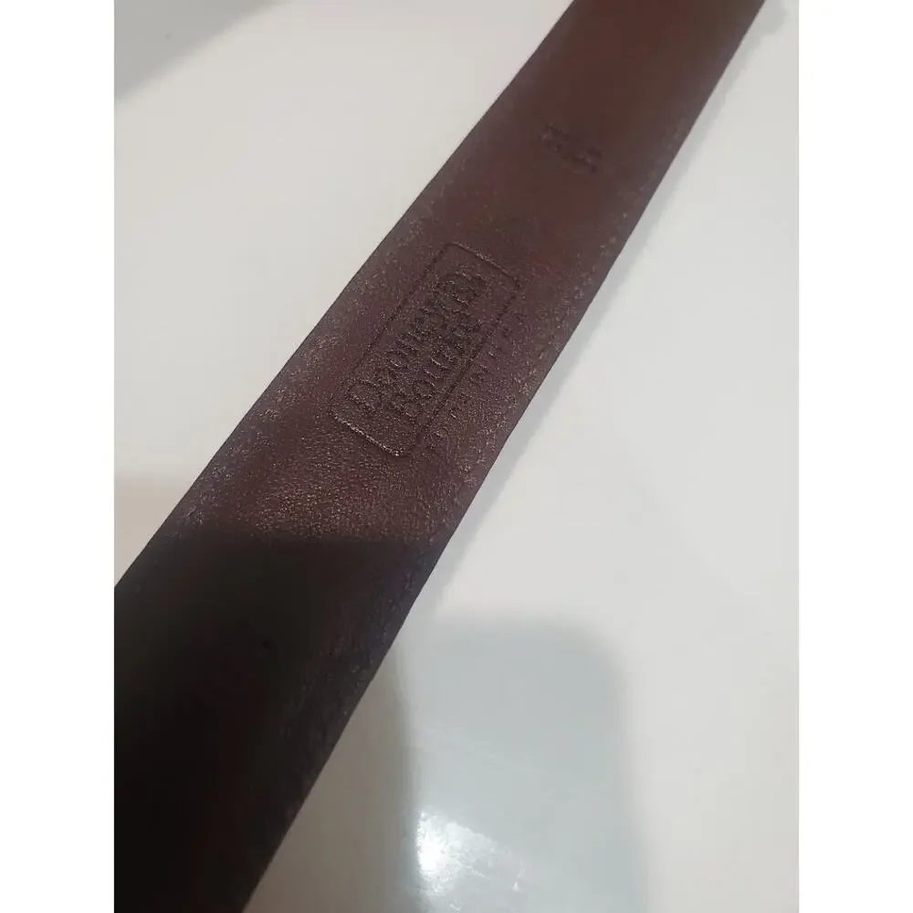 Vintage Dooney & Bourke Brass and Leather Belt Size 34/35